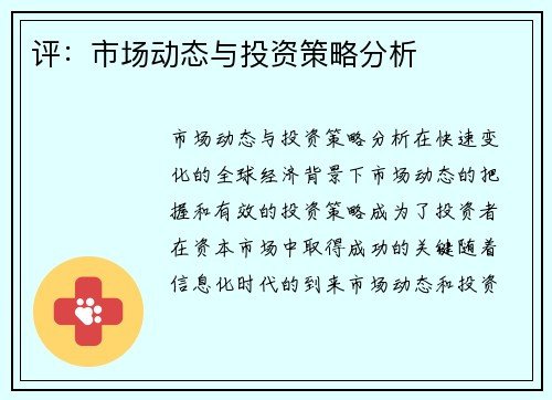 评：市场动态与投资策略分析